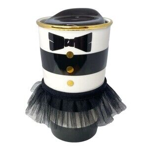 2013 Starbucks Alice + Olivia Tuxedo Tutu Ceramic Travel Mug Cup 12oz Dancer